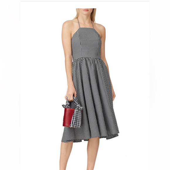 Halter neck fit and flare dress - Picture 2 of 4